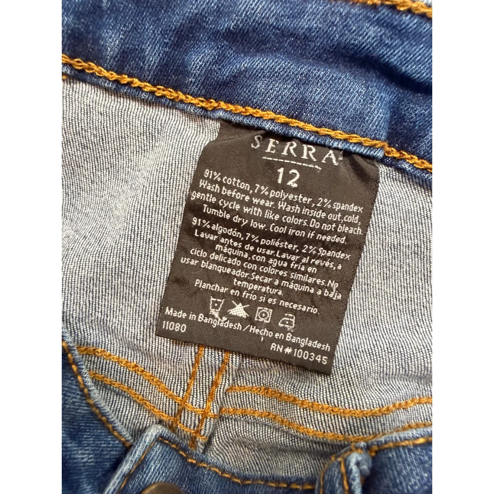 Women's SERRA‎ Skinny Jeans Size 12 Blue Black 3 Piece Bundle Classic Minimalist